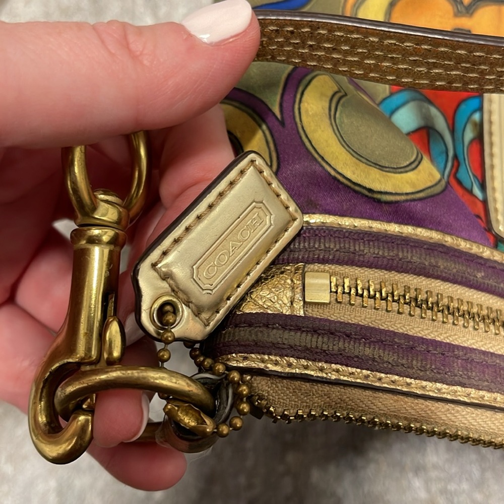 Coach Colorful Patterned Wristlet - Picture 3 of 4